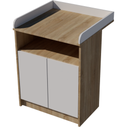 Zsófi changing table, size 70x40x85. Light sonoma-white color. Zsófi changing table, size 70x40x85. Light sonoma-white color.