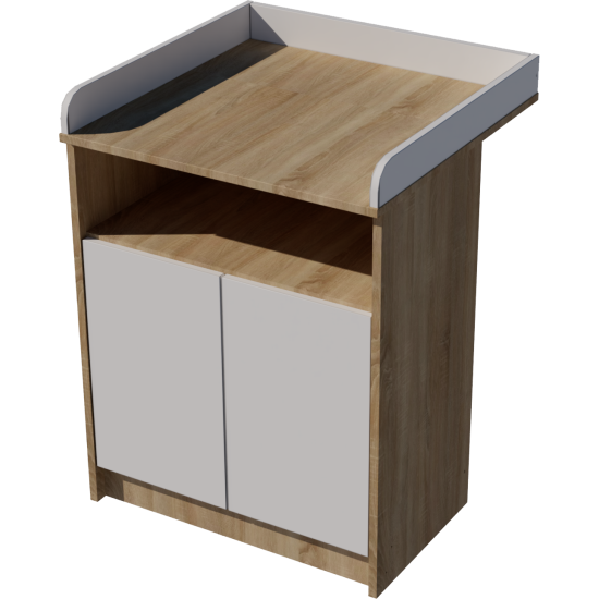 Zsófi changing table, size 70x40x85. Light sonoma-white color. Zsófi changing table, size 70x40x85. Light sonoma-white color.