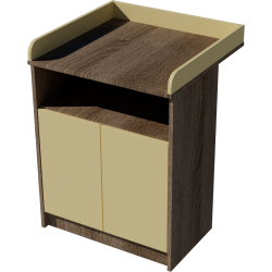 Zsófi changing table, size 70x40x85. Dark sonoma-vanilla color. Zsófi changing table, size 70x40x85. Dark sonoma-vanilla color.