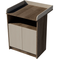 Zsófi changing table, size 70x40x85. Dark sonoma-birch color.