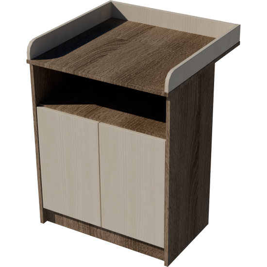 Zsófi changing table, size 70x40x85. Dark sonoma-birch color. Zsófi changing table, size 70x40x85. Dark sonoma-birch color.