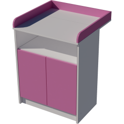 Zsófi changing table, size 70x40x85. White and pink. Zsófi changing table, size 70x40x85. White and pink.