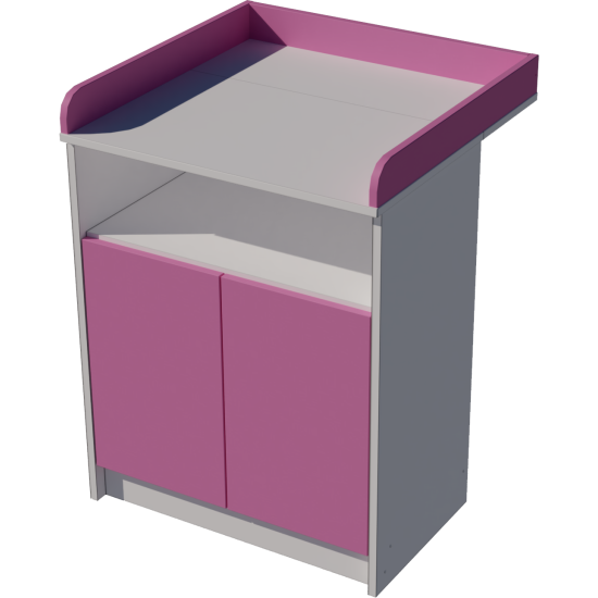 Zsófi changing table, size 70x40x85. White and pink. Zsófi changing table, size 70x40x85. White and pink.