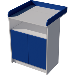 Zsófi changing table, size 70x40x85. White and blue. Zsófi changing table, size 70x40x85. White and blue.