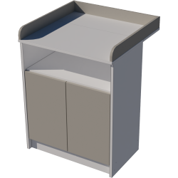 Zsófi changing table, size 70x40x85. White and gray. Zsófi changing table, size 70x40x85. White and gray.