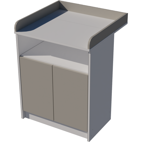 Zsófi changing table, size 70x40x85. White and gray. Zsófi changing table, size 70x40x85. White and gray.