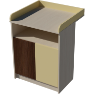 Zsófi changing table, size 70x40x85. Birch-vanilla-mocha color
