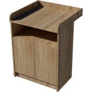 Zsófi changing table, size 70x40x85. Light sonoma color.