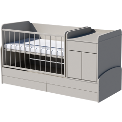 Ringatható Bogi combi cot 120x70 in gray Ringatható Bogi combi cot 120x70 in gray