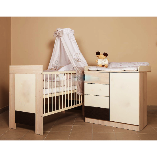 Bonanza 2 nursery (Tomi changing table and Martin cot 120x60) Bonanza 2 nursery (Tomi changing table and Martin cot 120x60)
