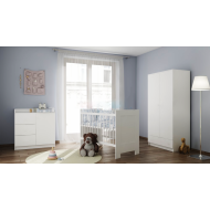 White nursery (Peti changing table, Bence wardrobe, Martin cot 120x60)