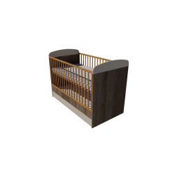 Ákos cot 140x70 in dark sonoma-birch color Ákos cot 140x70 in dark sonoma-birch color