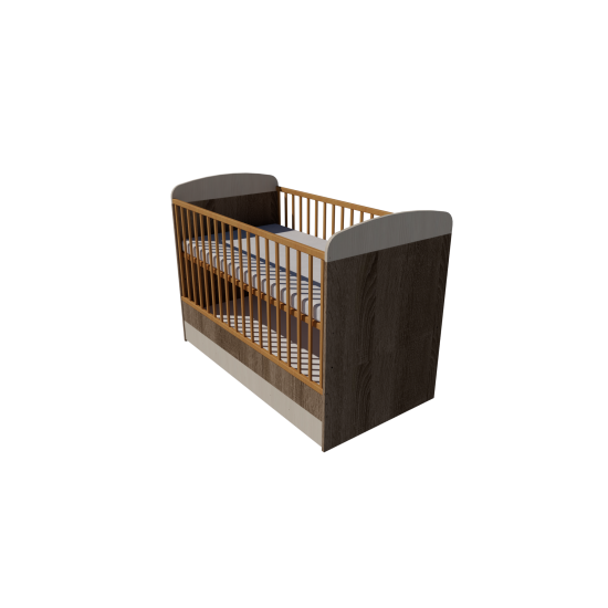Ákos cot 140x70 in dark sonoma-birch color Ákos cot 140x70 in dark sonoma-birch color