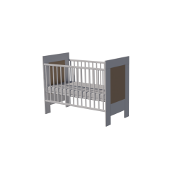 Martin cot bed 120x60 in white-cappuccino color Martin cot bed 120x60 in white-cappuccino color