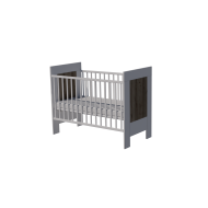Martin cot 120x60 in white-chestnut color
