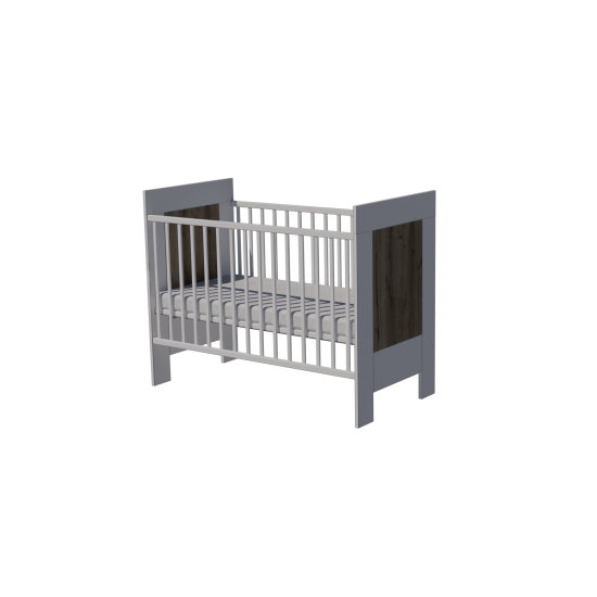 Martin cot 120x60 in white-chestnut color Martin cot 120x60 in white-chestnut color