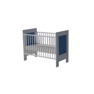 Martin cot 120x60 in white and blue