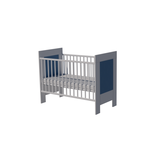 Martin cot 120x60 in white and blue Martin cot 120x60 in white and blue