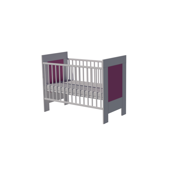 Martin cot 120x60 in white and pink Martin cot 120x60 in white and pink