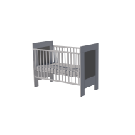 Martin cot 120x60 in white and gray