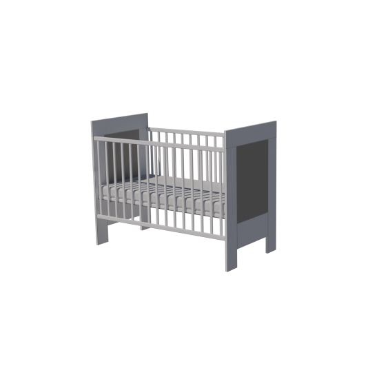 Martin cot 120x60 in white and gray Martin cot 120x60 in white and gray