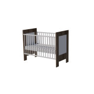 Martin cot 120x60 in dark sonoma-white