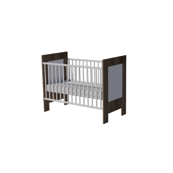 Martin cot 120x60 in dark sonoma-white Martin cot 120x60 in dark sonoma-white
