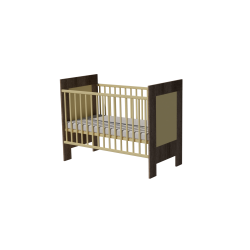 Martin cot 120x60 in dark sonoma-vanilla Martin cot 120x60 in dark sonoma-vanilla