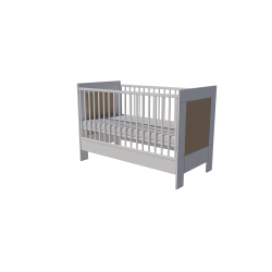 Zora cot 120x60 in white and cappuccino Zora cot 120x60 in white and cappuccino
