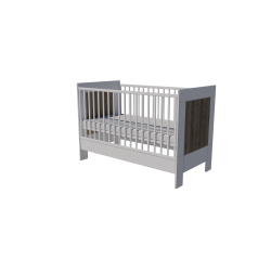 Zora cot 120x60 in white and chestnut Zora cot 120x60 in white and chestnut