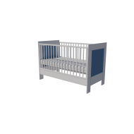 Zora cot bed 140x70 in white and blue Zora cot bed 140x70 in white and blue