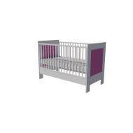 Zora cot 140x70 in white and pink Zora cot 140x70 in white and pink