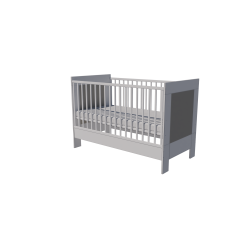 Zora cot 120x60 in white and gray Zora cot 120x60 in white and gray