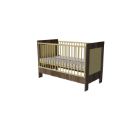 Zora cot bed 140x70 in dark sonoma-vanilla Zora cot bed 140x70 in dark sonoma-vanilla