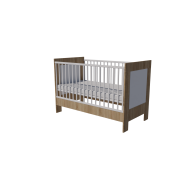 Zora cot 140x70 in light sonoma-white Zora cot 140x70 in light sonoma-white