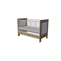 Zora cot 140x70 in light sonoma-white Zora cot 140x70 in light sonoma-white