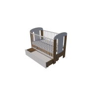 Claudia cot bed 120x60 in light sonoma-white