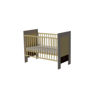 Martin cot bed 120x60 in birch-vanilla-mocha