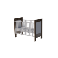 Martin cot bed 120x60 in dark sonoma-white-desmond