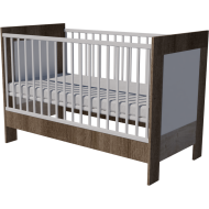 Zora cot bed 140x70 in dark sonoma-white-desmond