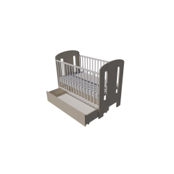 Claudia cot 120x60 in white-birch color Claudia cot 120x60 in white-birch color