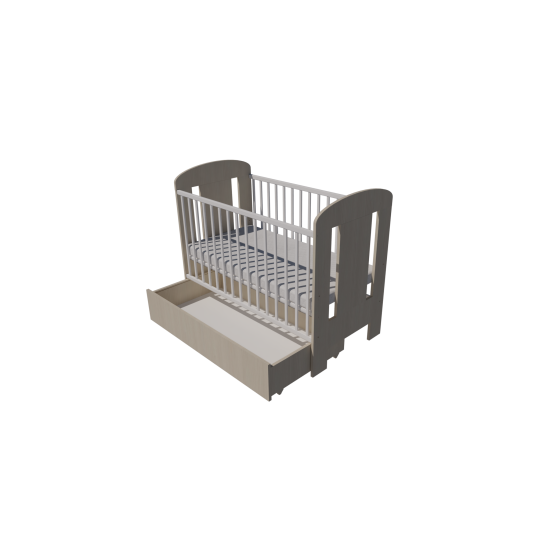 Claudia cot 120x60 in white-birch color Claudia cot 120x60 in white-birch color