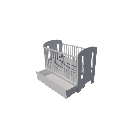 Claudia cot bed 120x60 in white Claudia cot bed 120x60 in white
