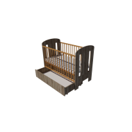 Claudia cot bed 120x60 in Chestnut