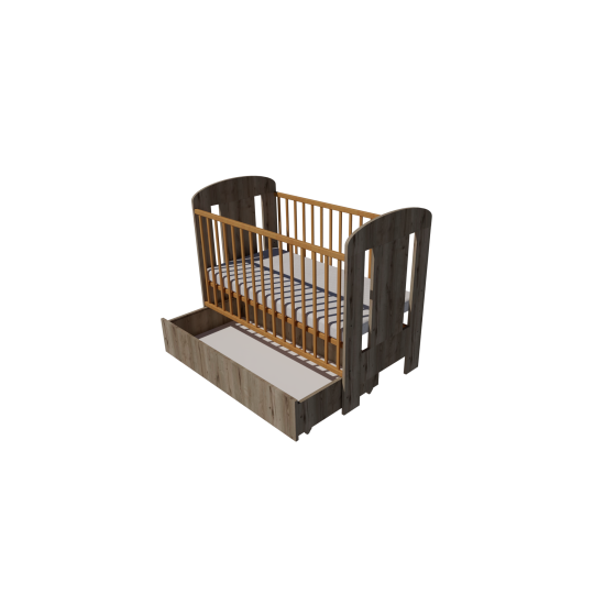 Claudia cot bed 120x60 in Chestnut Claudia cot bed 120x60 in Chestnut