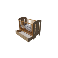 Claudia cot bed 120x60 in light sonoma color