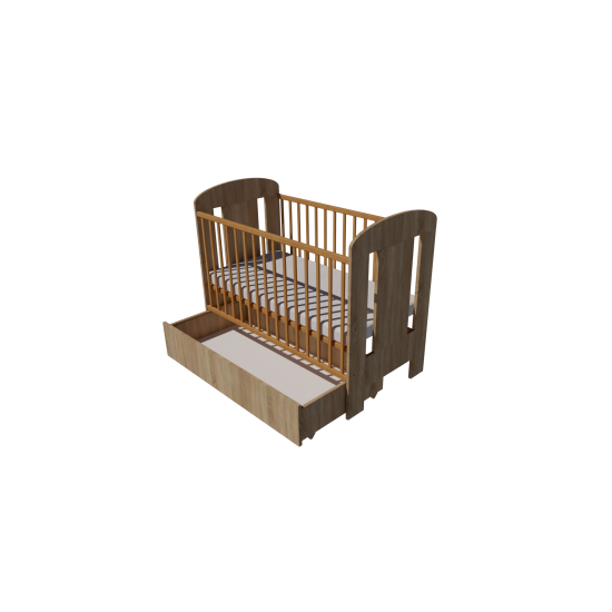 Claudia cot bed 120x60 in light sonoma color Claudia cot bed 120x60 in light sonoma color