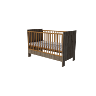 Zora cot 120x60 in chestnut color