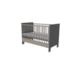 Zora cot 120x60 in gray Zora cot 120x60 in gray