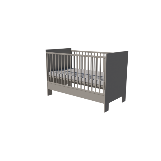Zora cot 140x70 in gray Zora cot 140x70 in gray